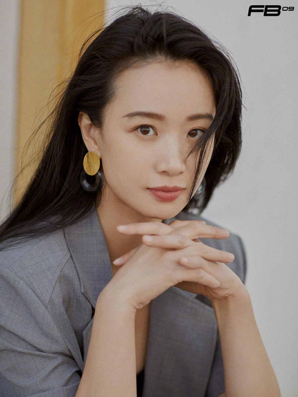 李梦高腰格子裙性感写真图片44
