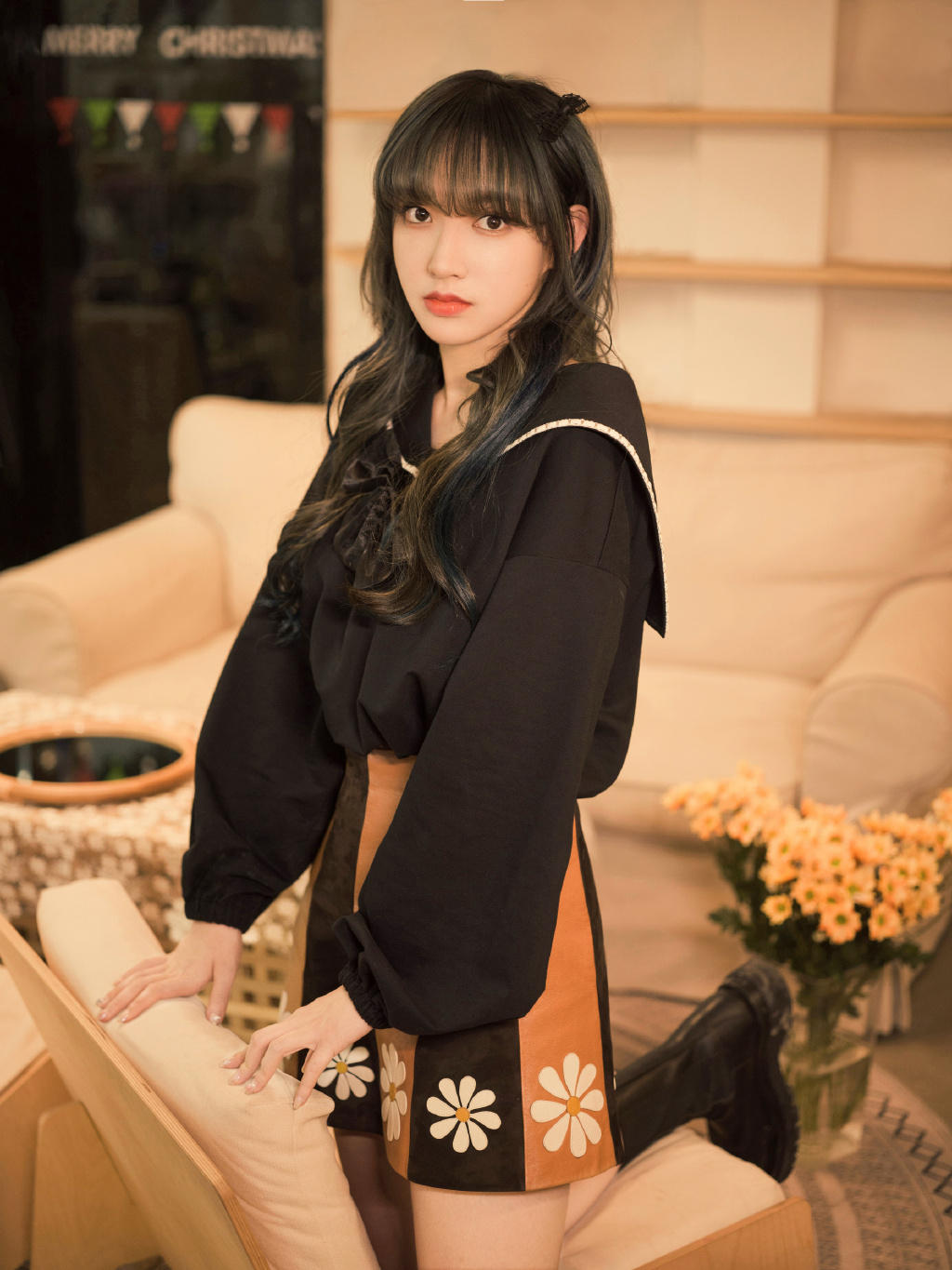 程潇黑衣甜美少女感写真图片(6) 第6页