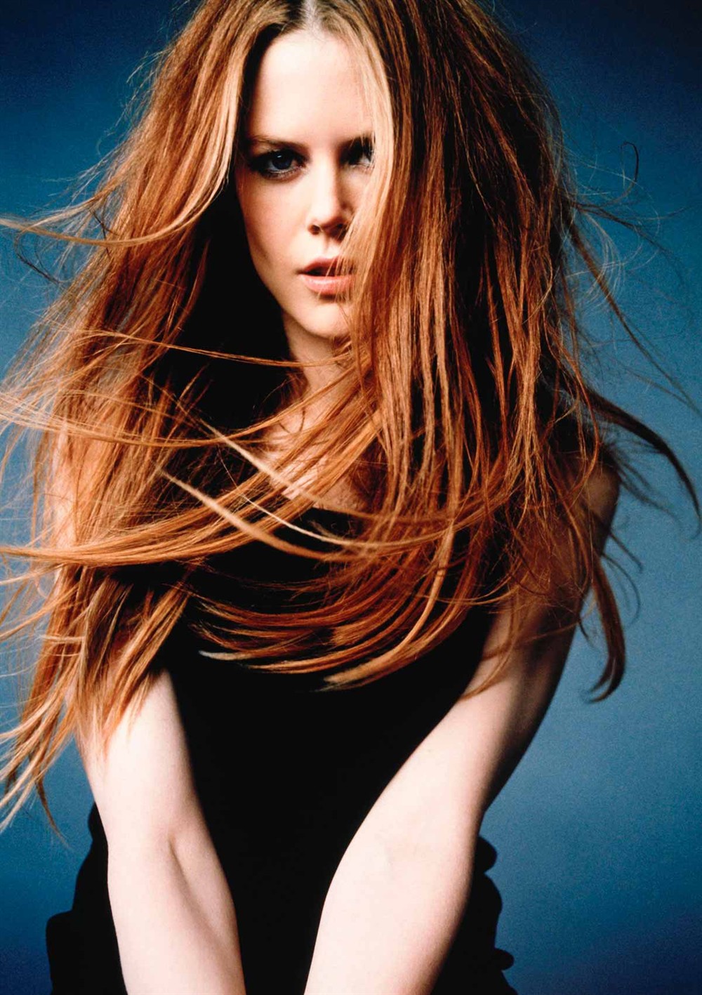 妮可基德曼吊带裙酥胸诱人写真图片35