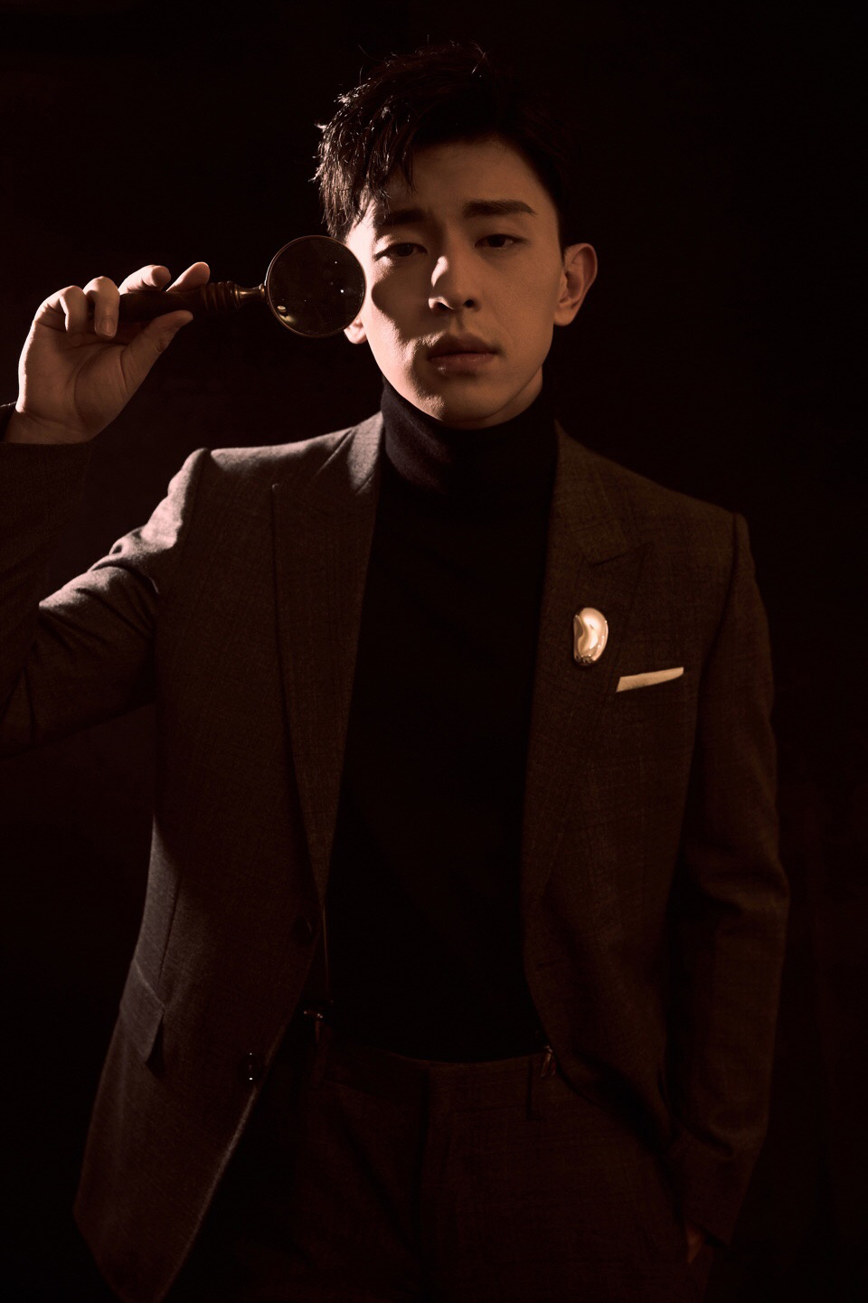 邓伦帅气西装跨年演唱会高清图片18