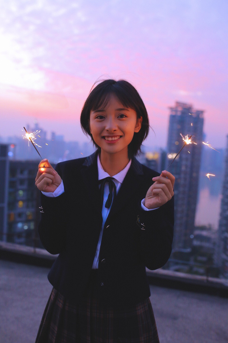 沈月唯美烟花写真图片66