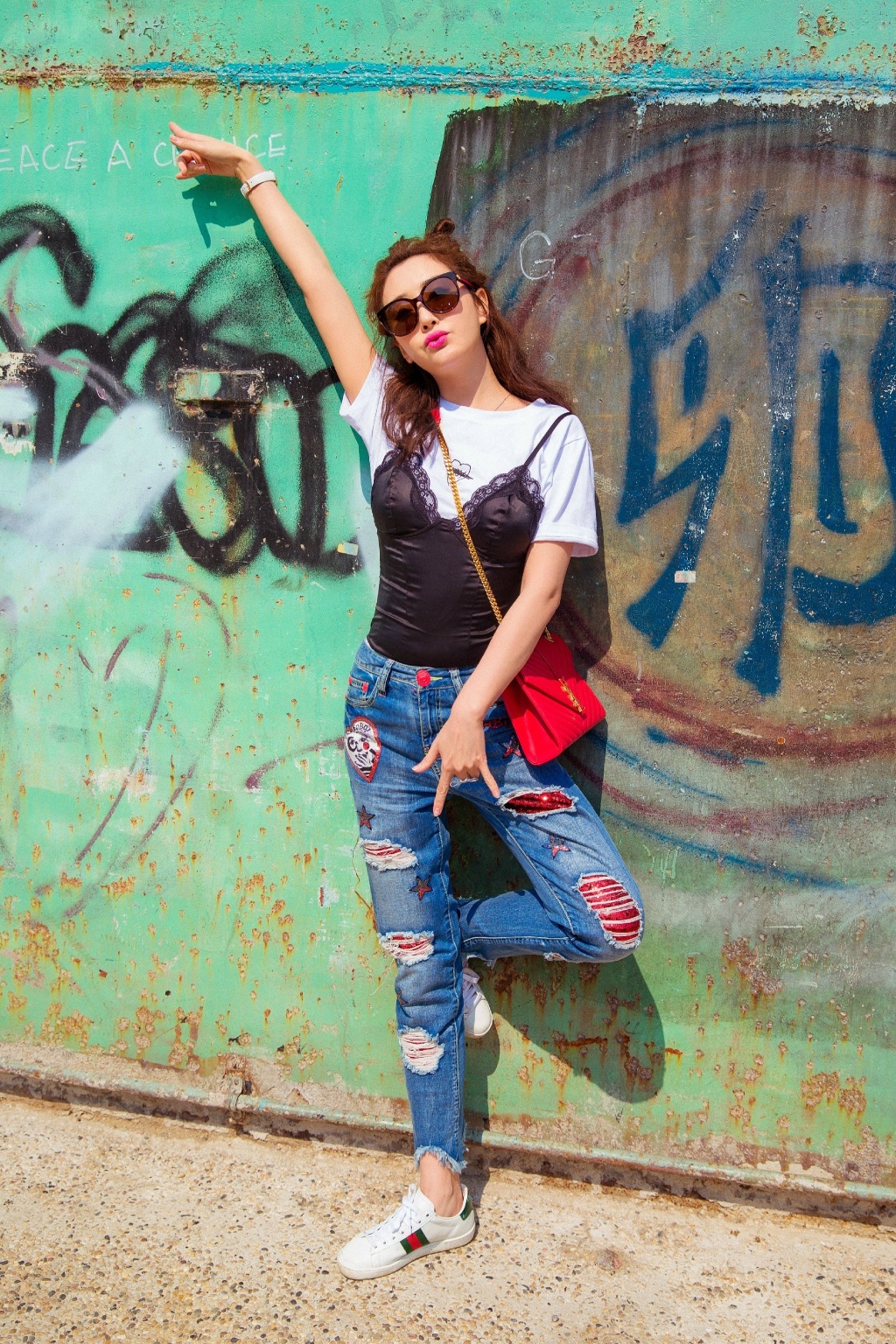 杜若溪小西装时尚街拍写真高清图片56