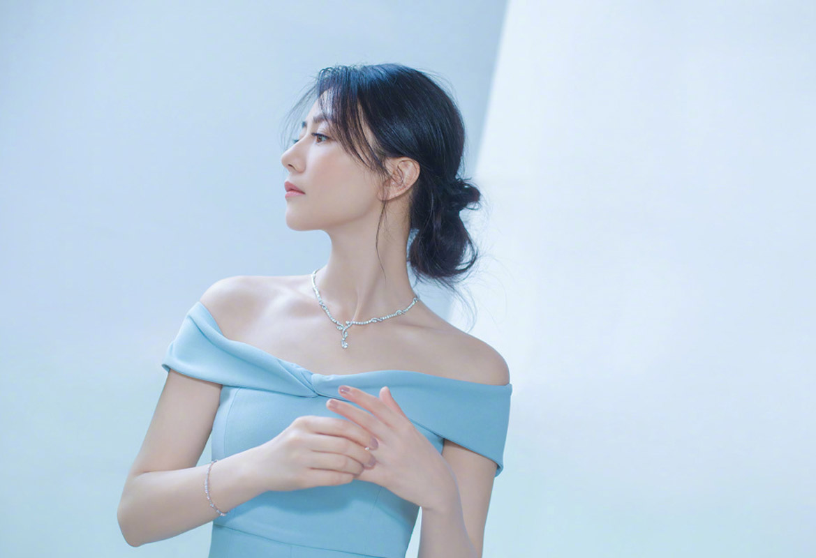 高圆圆优雅气质一字肩长裙活动图片16