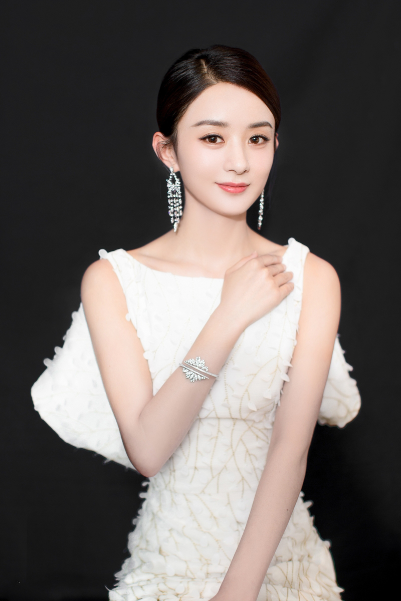 赵丽颖性感露背长裙活动写真图片25