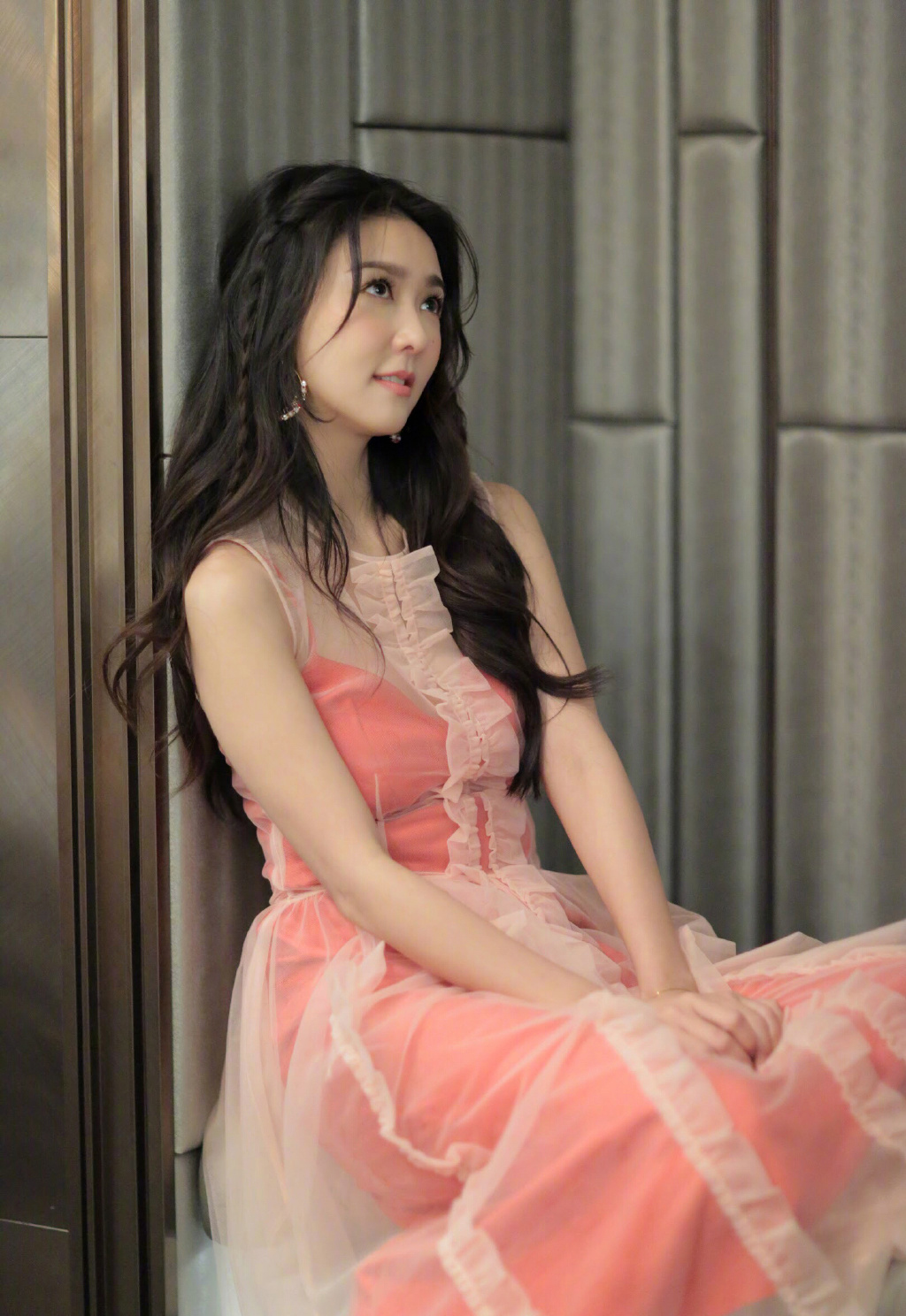 薛凯琪粉色长裙甜美写真图片55