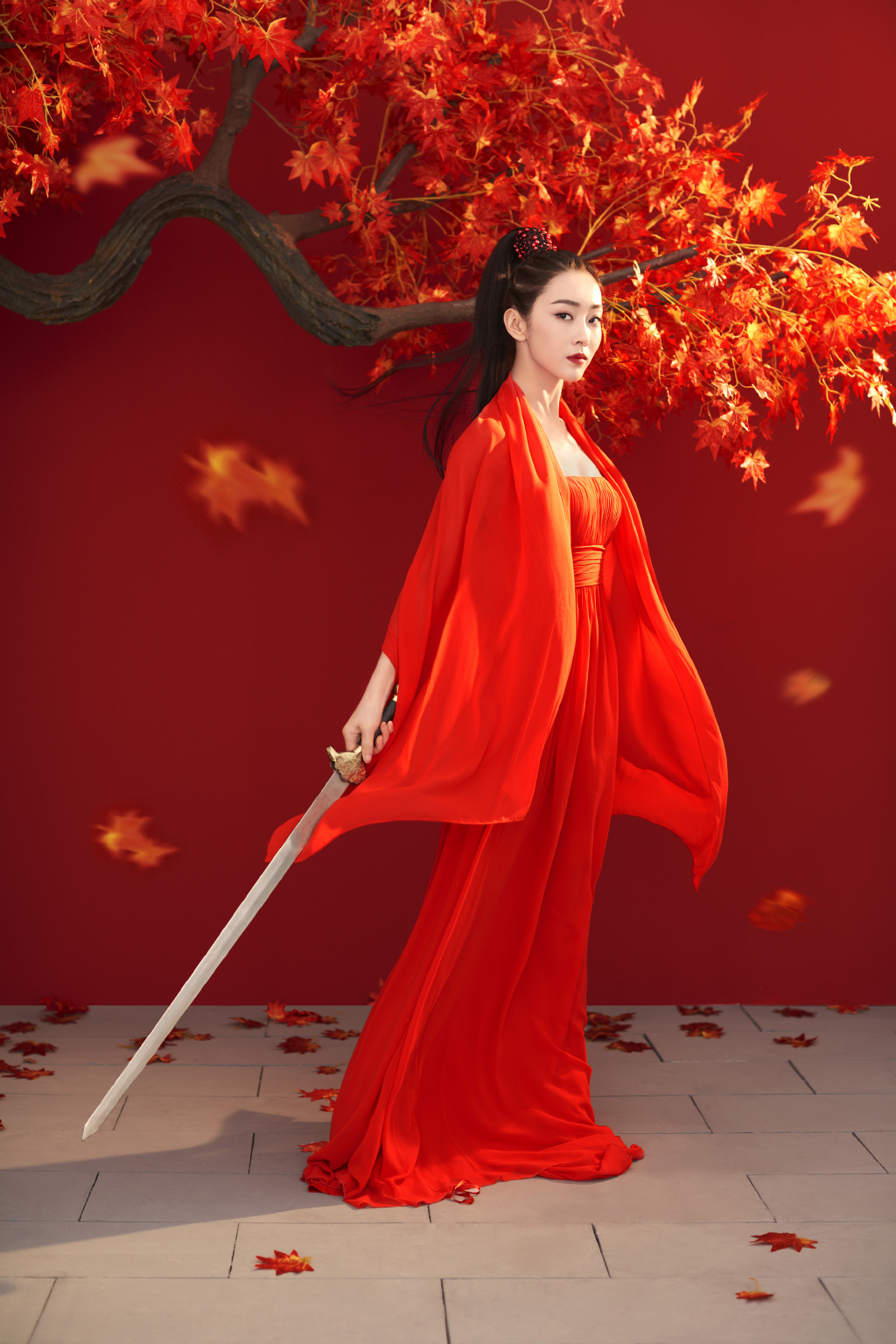 宣璐红衣古装美艳写真图片49