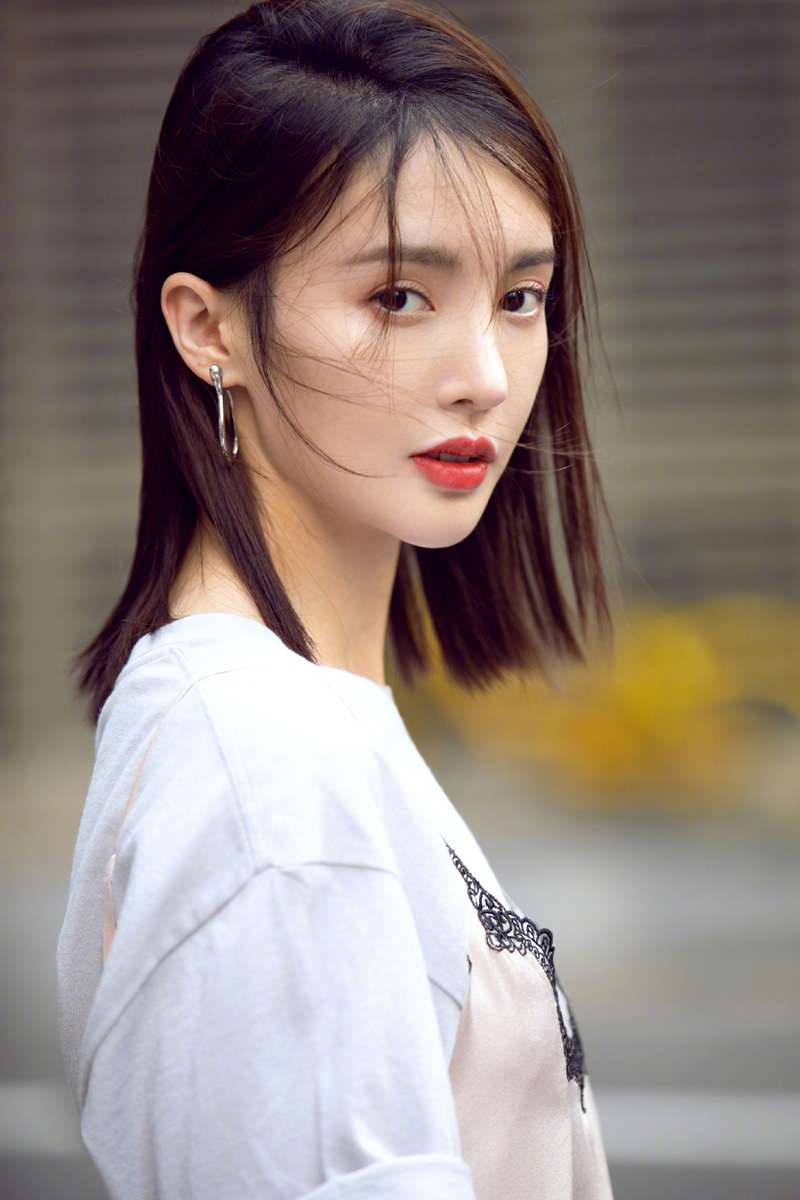 金晨清爽休闲时尚街拍图片56