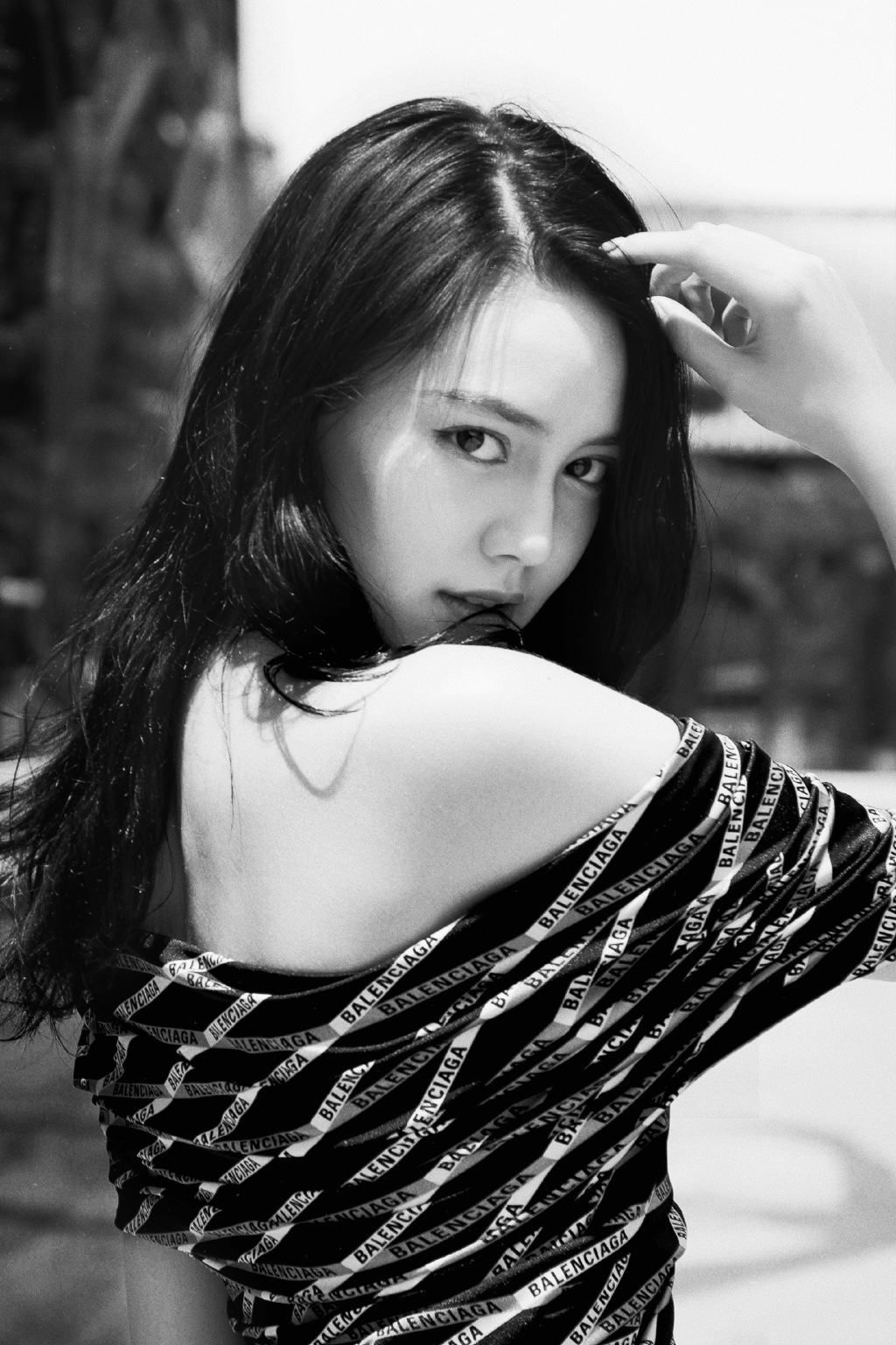 李诗颖文艺黑白写真图片28