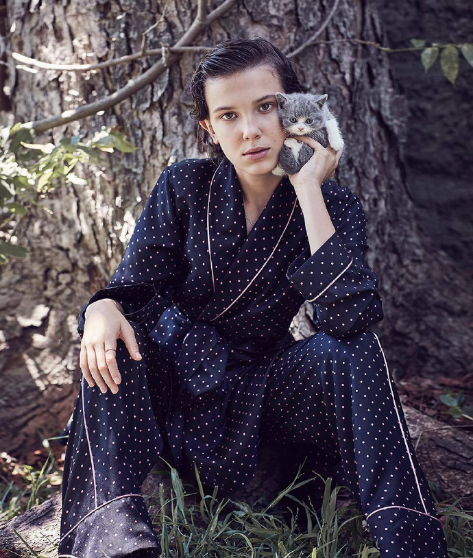 小11米莉博比布朗百变风情杂志大片写真图片56