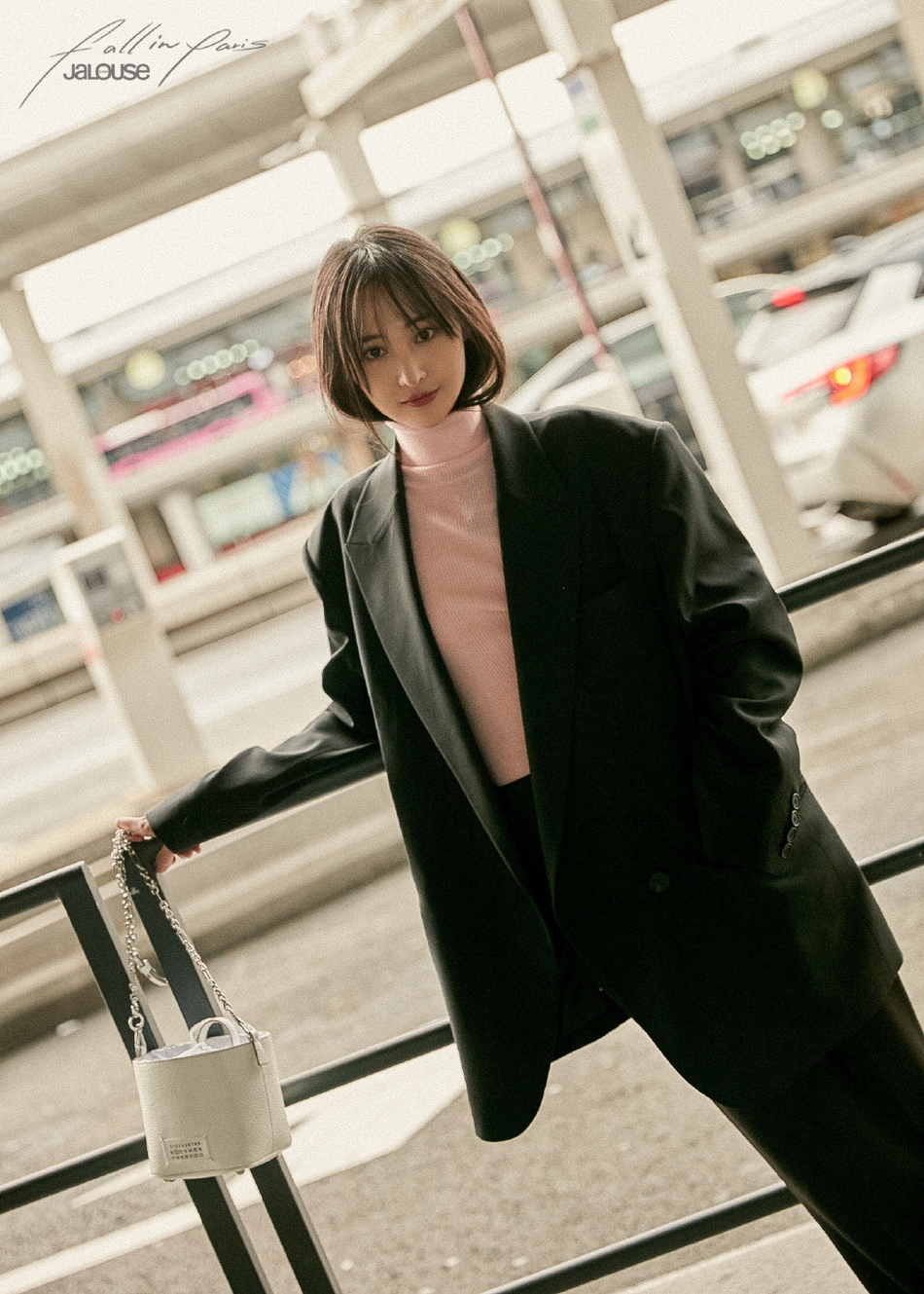 郑爽巴黎时装周酷帅时尚图片36