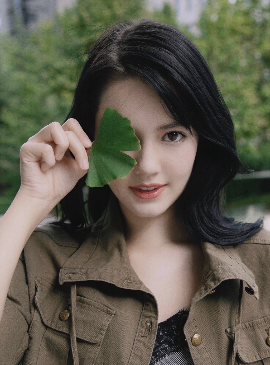 李诗颖清新潮流街拍图片49