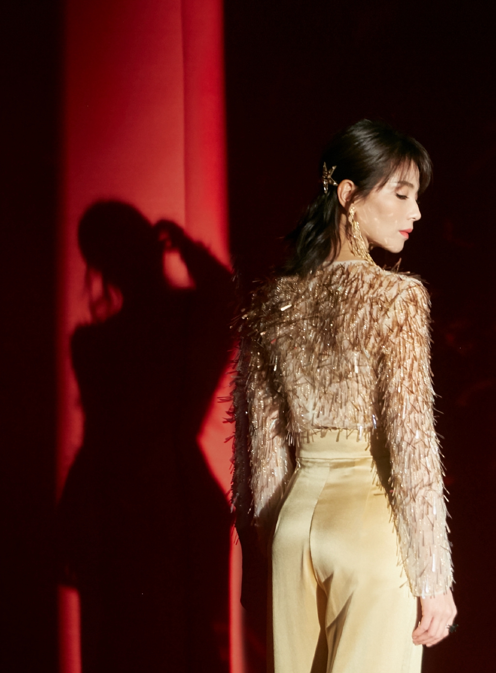 刘涛鎏金麦穗妆性感写真图片89