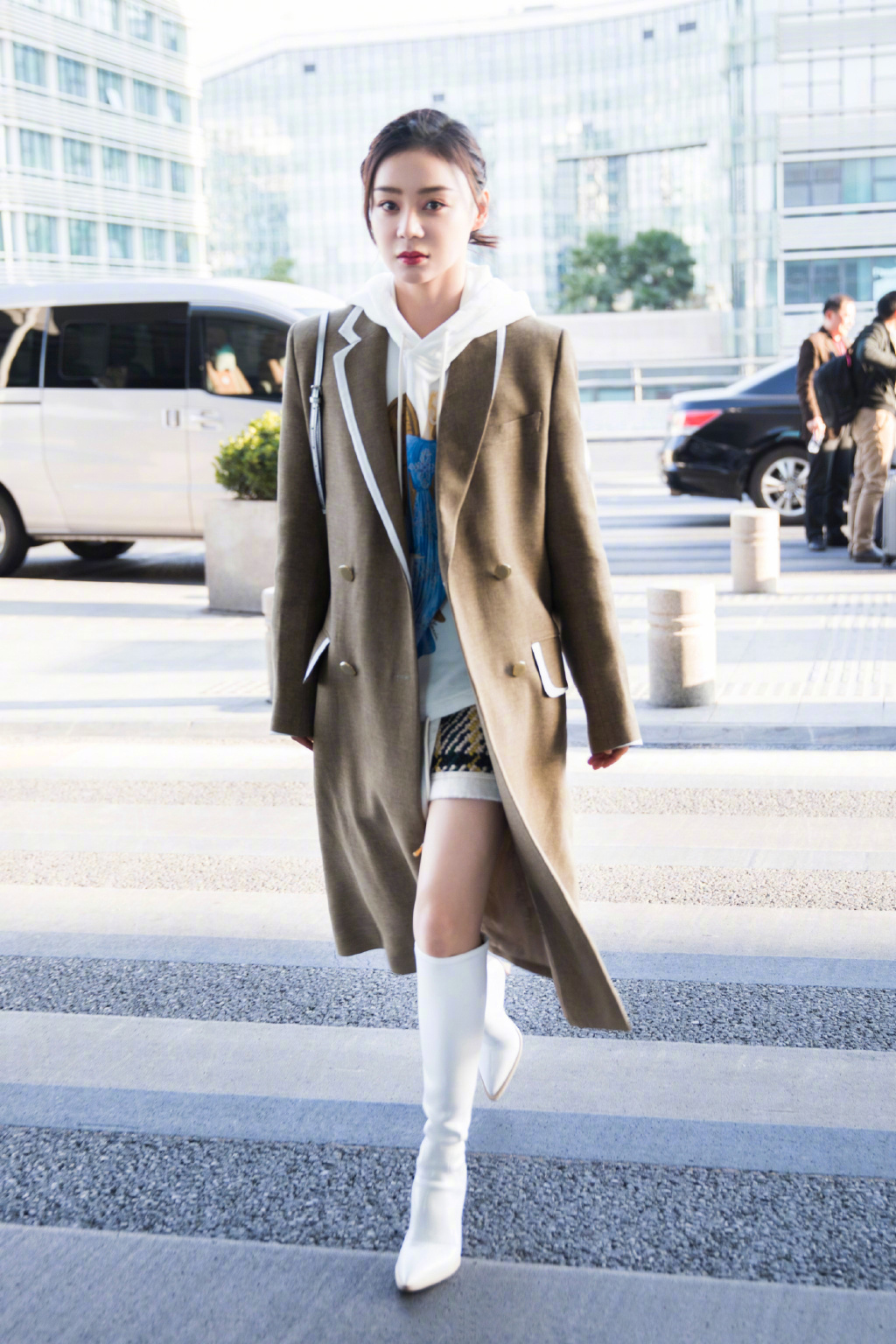 袁姗姗温暖冬日机场街拍图片59
