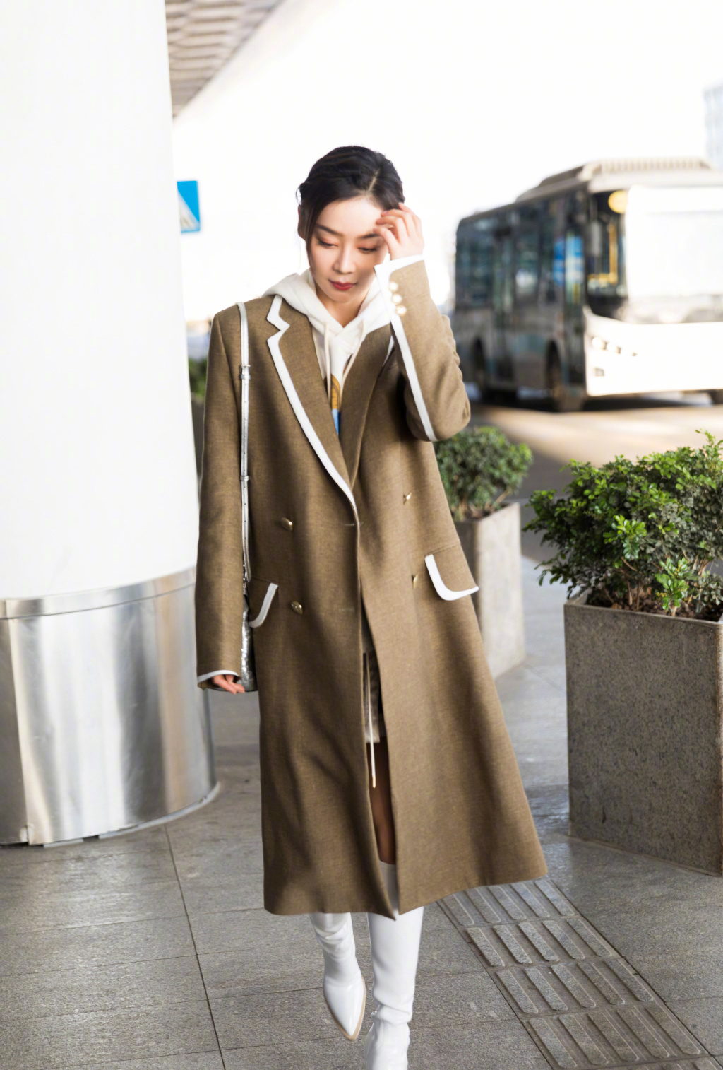 袁姗姗温暖冬日机场街拍图片89
