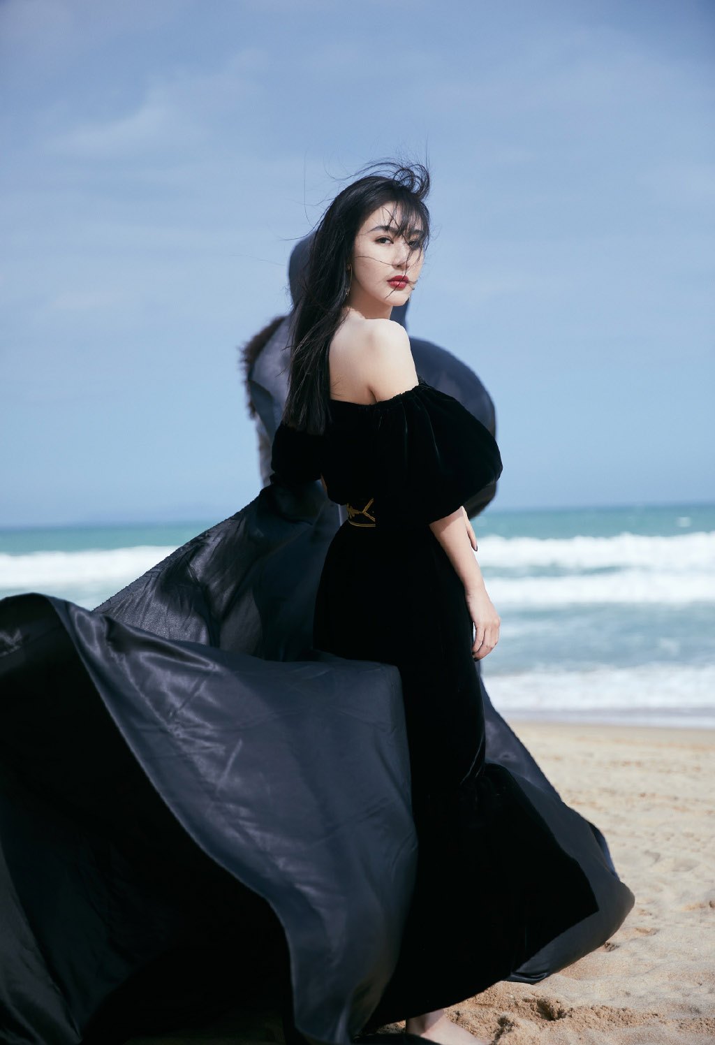 李菲儿黑色长裙性感写真59