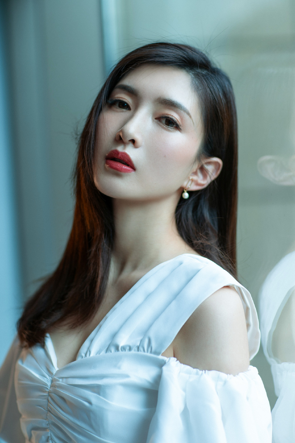 江疏影纯白优雅浪漫写真图片59