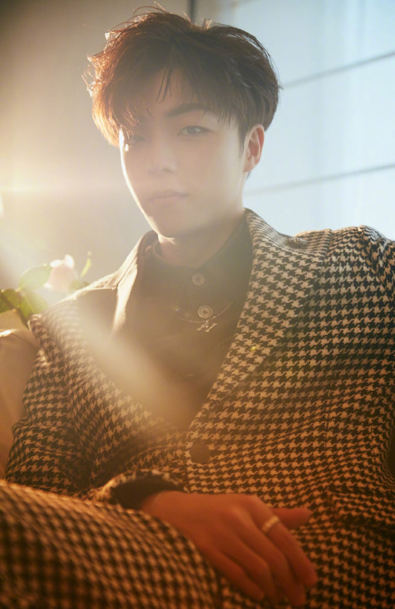 > 陈立农格纹西装帅气写真图片(7/9)