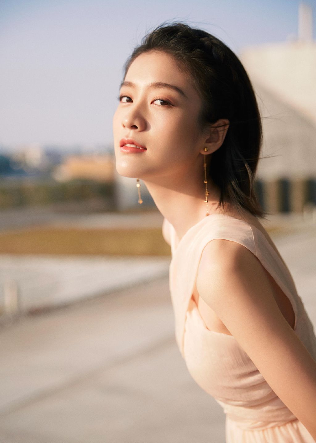 张雪迎芝士甜桃裙甜美写真图片,张雪迎图片-第5图