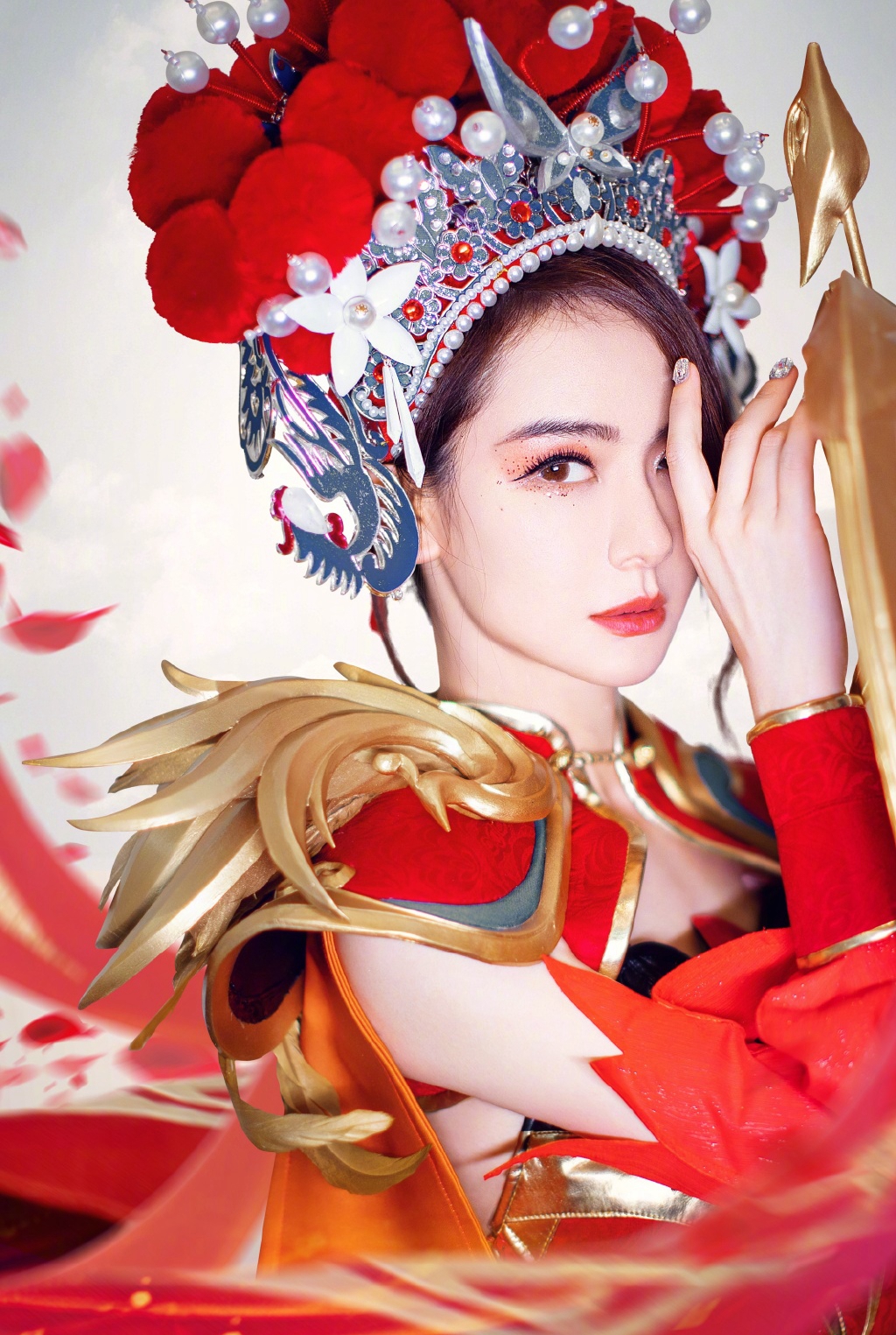 戚薇cosplay虞姬美艳性感图片44