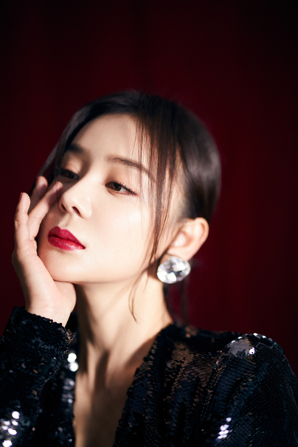 袁姗姗深v星辰礼服写真图片22