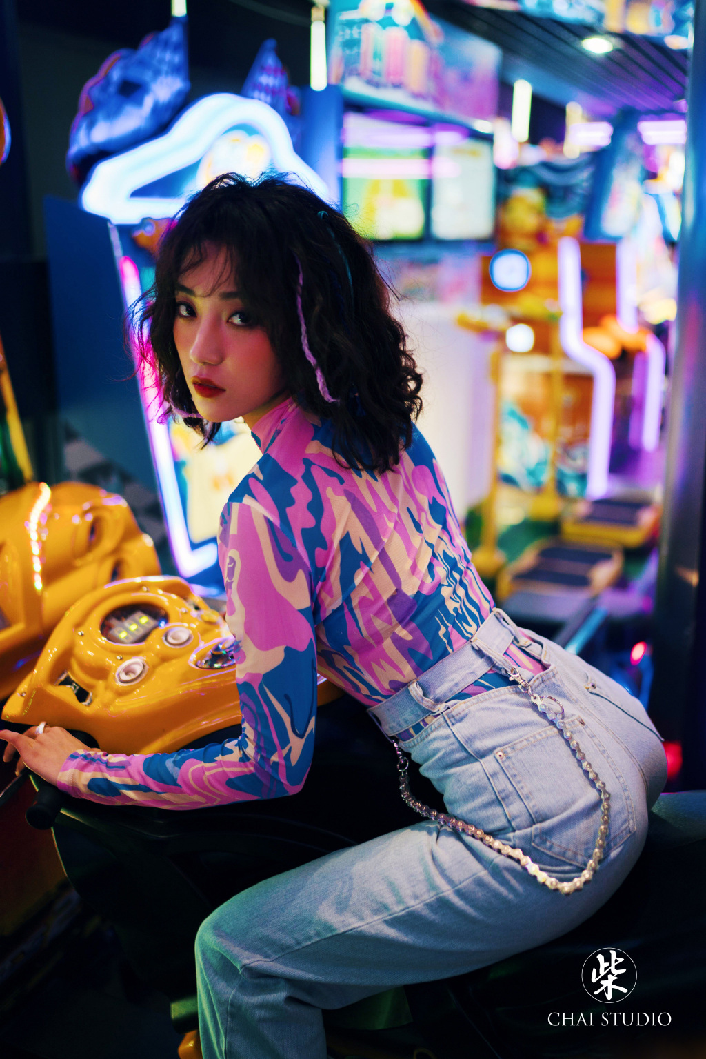 安泳畅电玩城酷美写真图片39