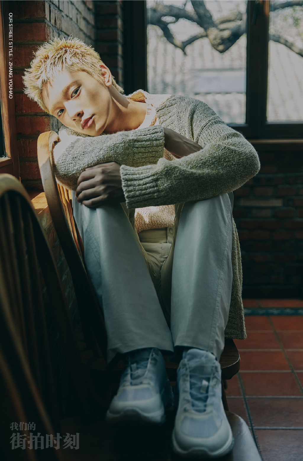 张宥浩针织开衫帅气写真图片56