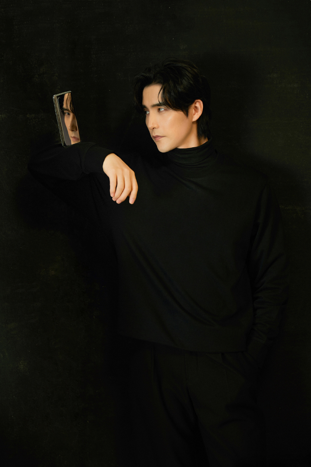 阿云嘎黑色系酷帅写真图片46