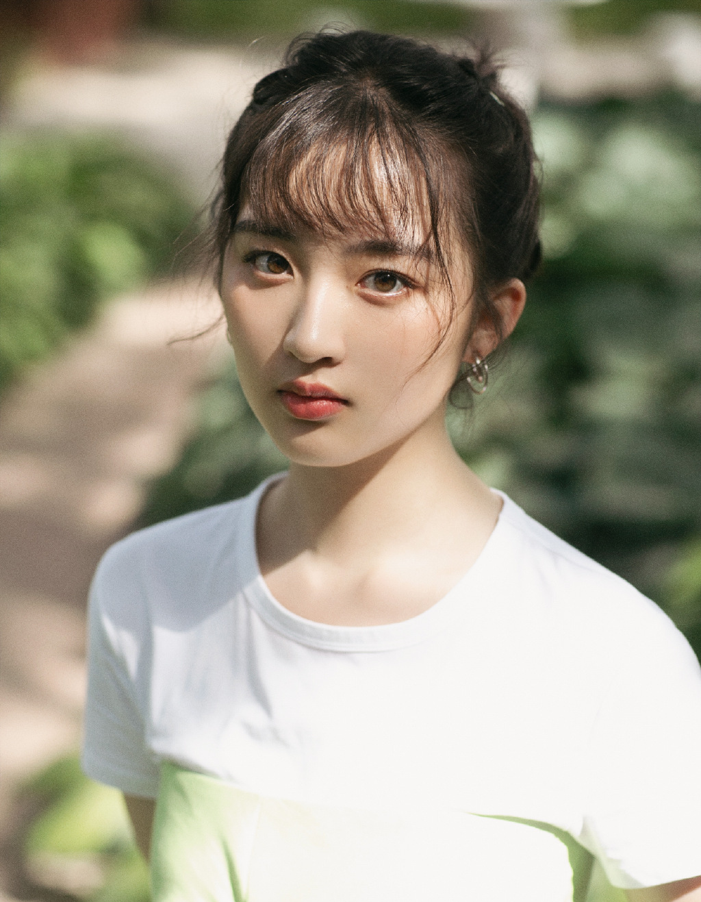 邓恩熙牛油果绿裙写真图片89