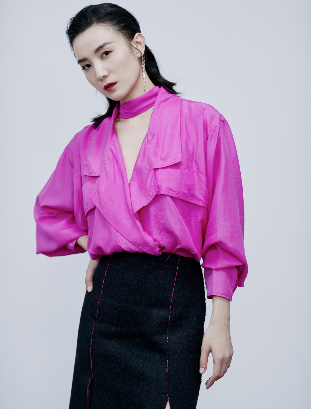 宋佳粉红色性感靓丽写真图片29