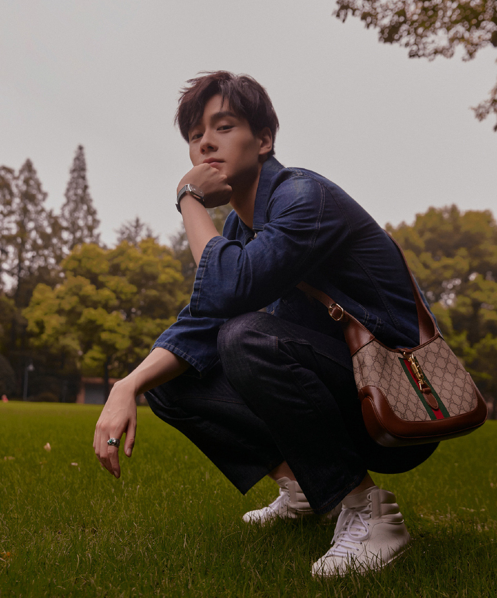 胡一天帅气牛仔外套gucci活动图片29