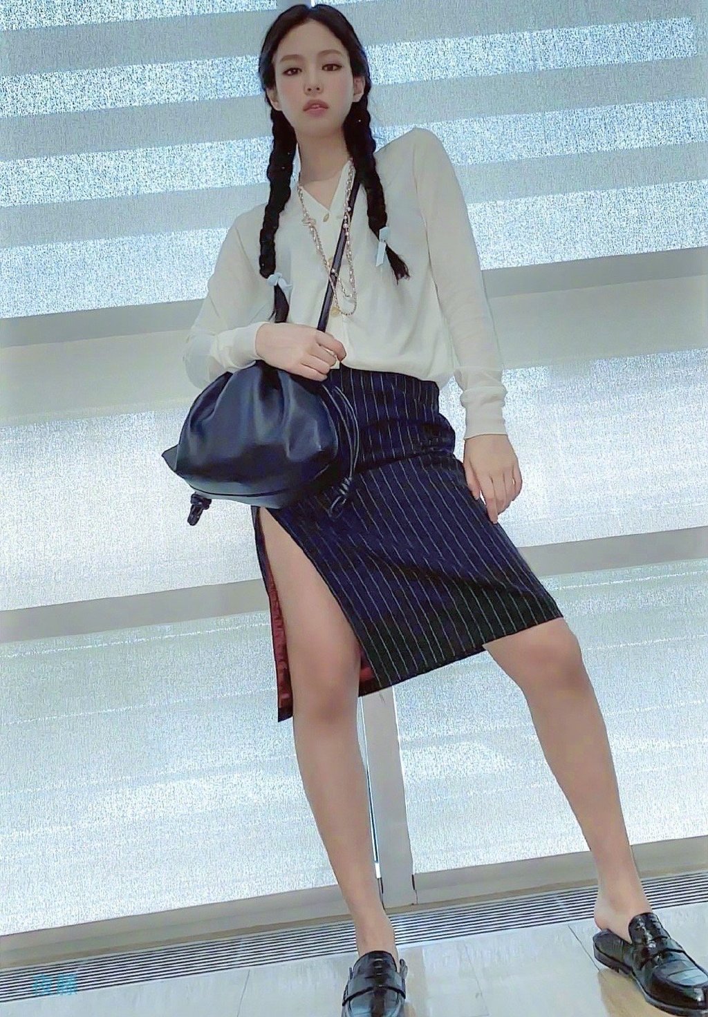 jennie双马尾俏皮写真图片,金智妮(jennie)图片