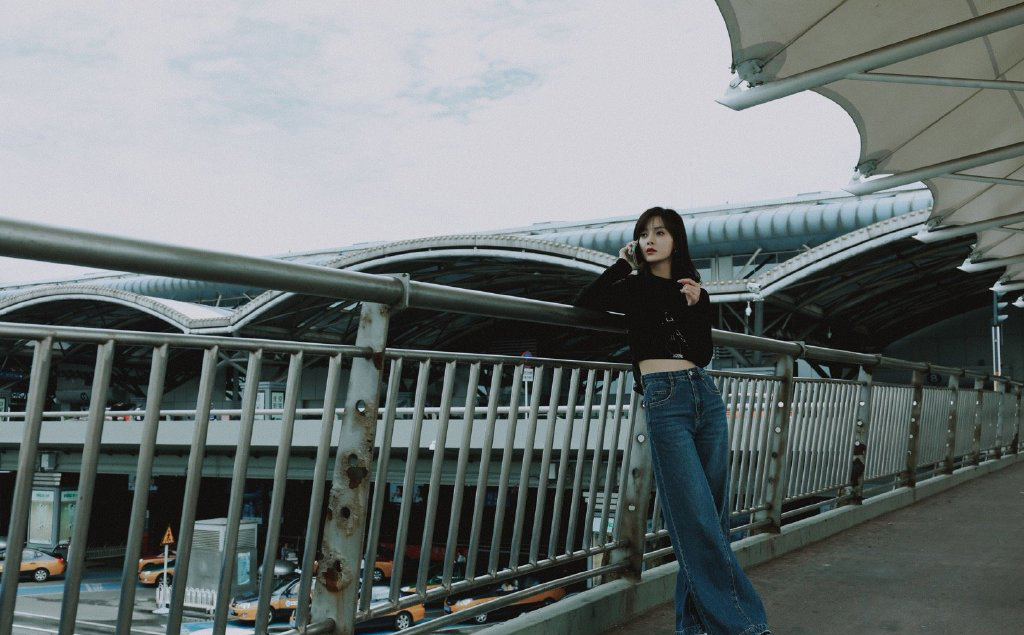 王瑞子牛仔长裤性感街拍图片46