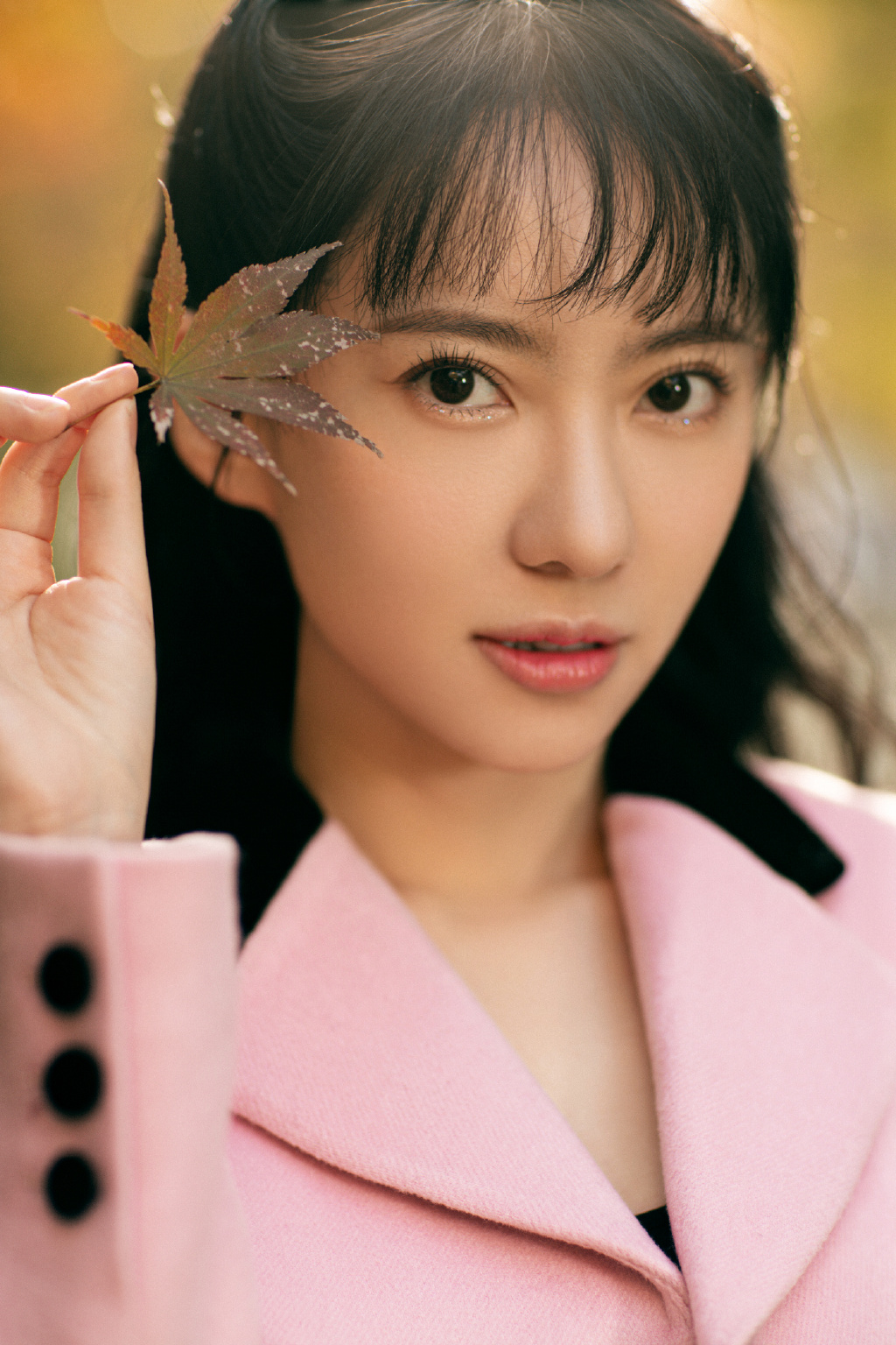 刘萌萌粉色套装甜美写真图片79