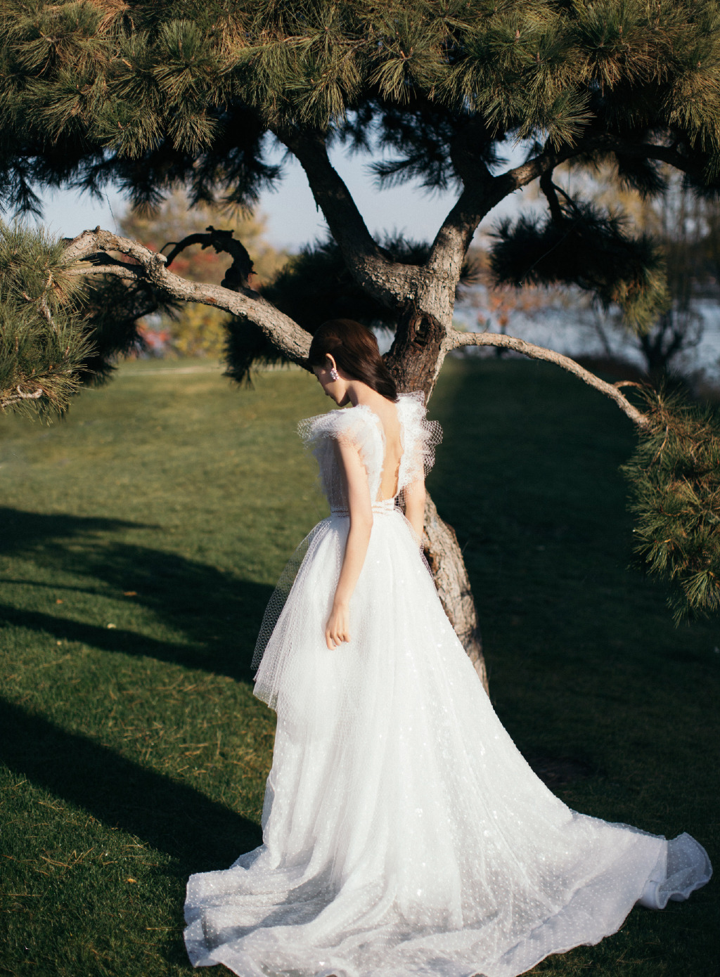 简介:李一桐白色蝴蝶纱裙仙气写真图片,分享一组李一桐