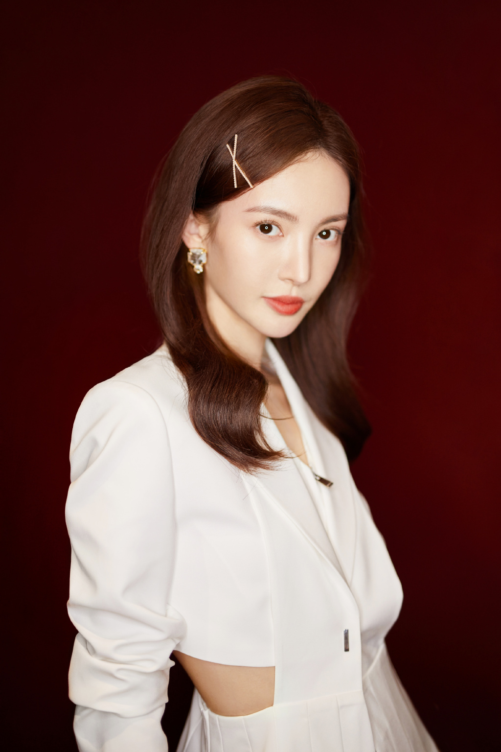 金晨白衣露脐装性感写真图片46