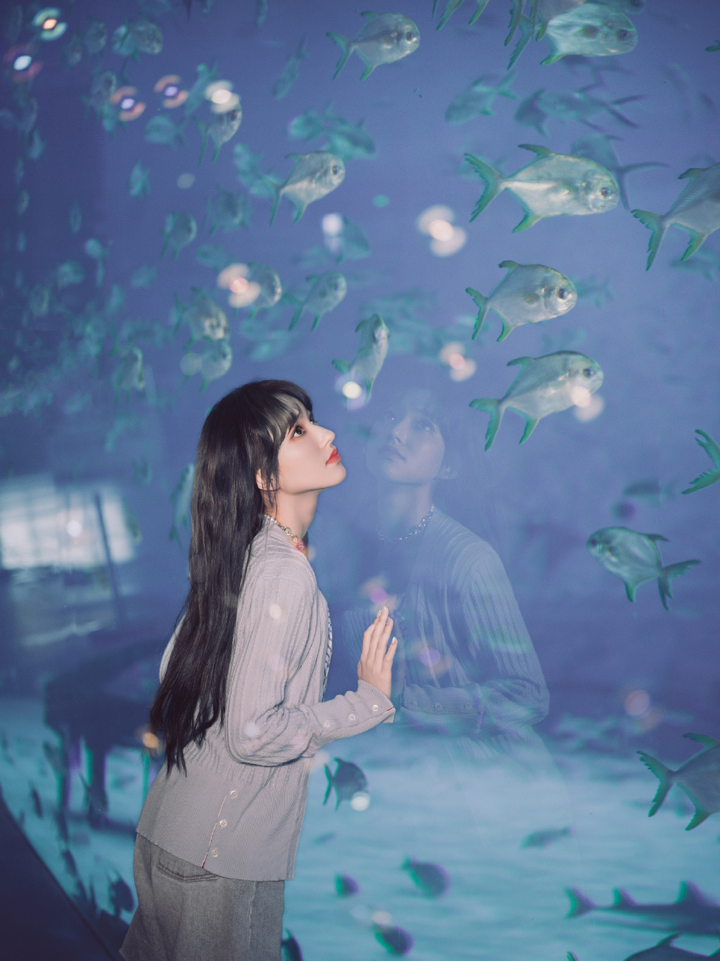 程潇海洋馆甜美清新写真图片111