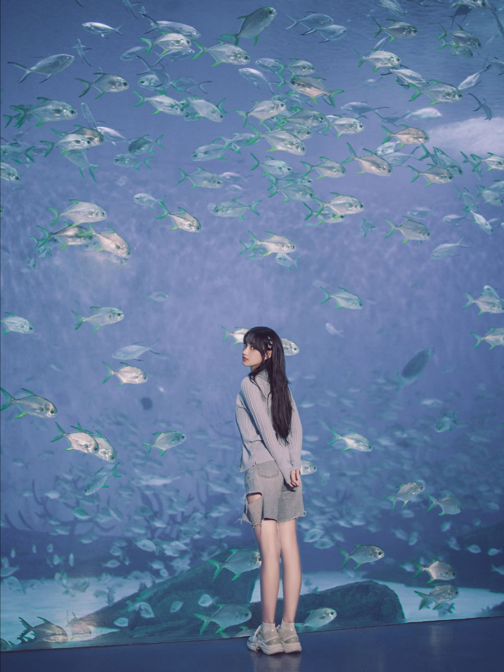 程潇海洋馆甜美清新写真图片511