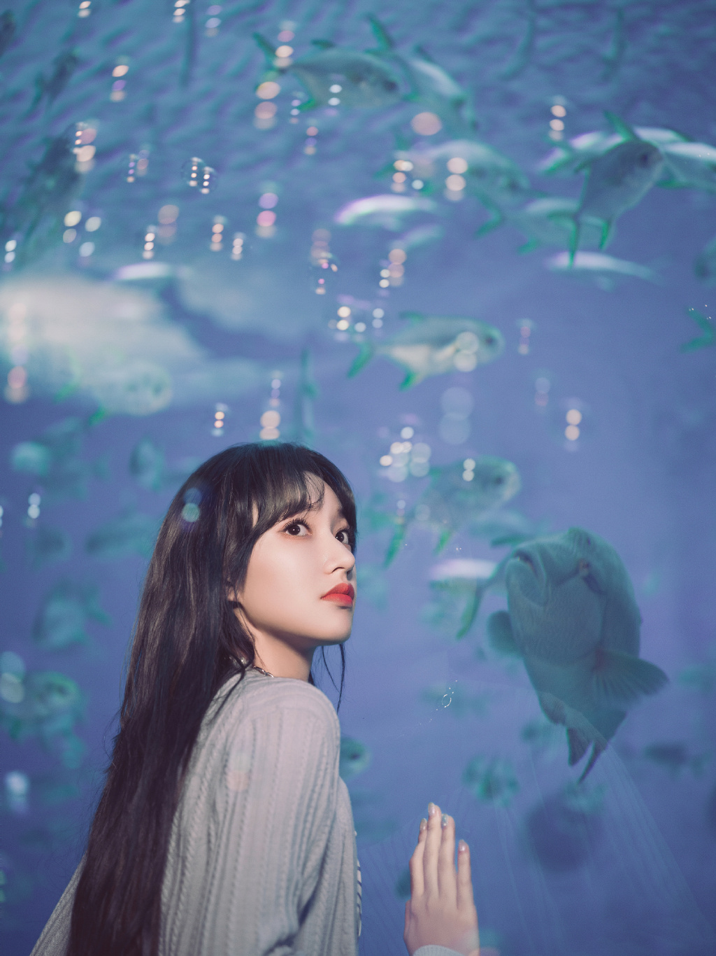 程潇海洋馆甜美清新写真图片611