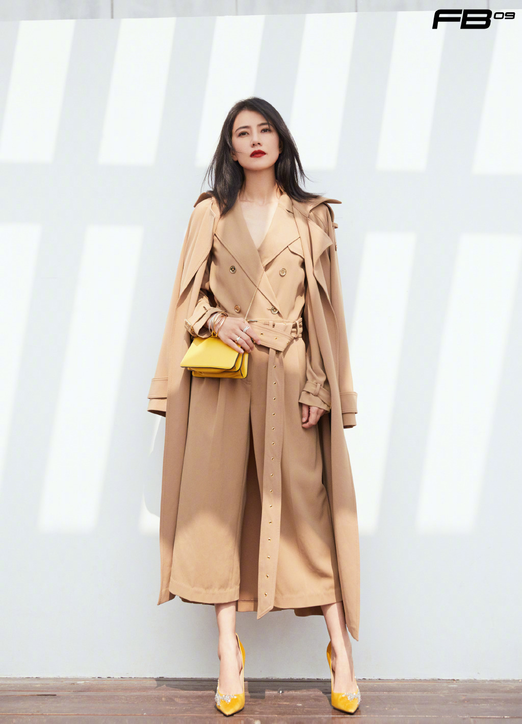 高圆圆驼色系靓丽写真图片15