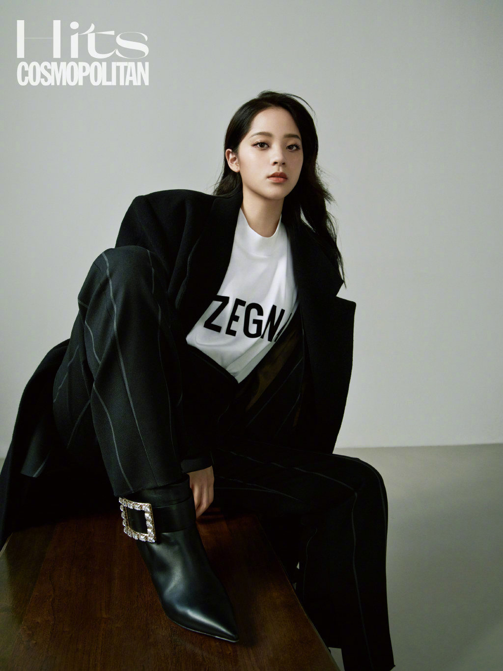 欧阳娜娜男友风大衣写真图片36