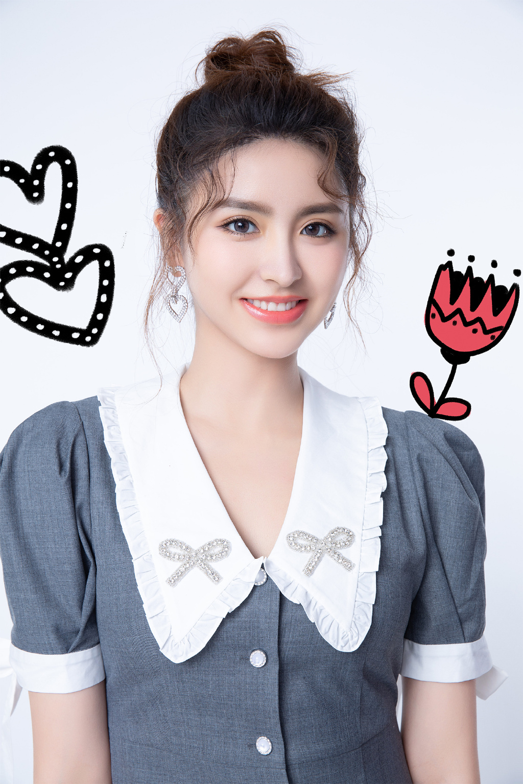 金子涵百褶裙轻甜写真图片68