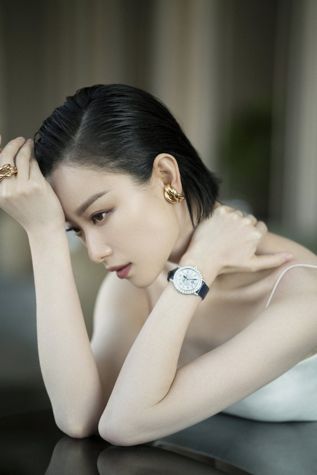倪妮抹胸吊带迷人性感写真432