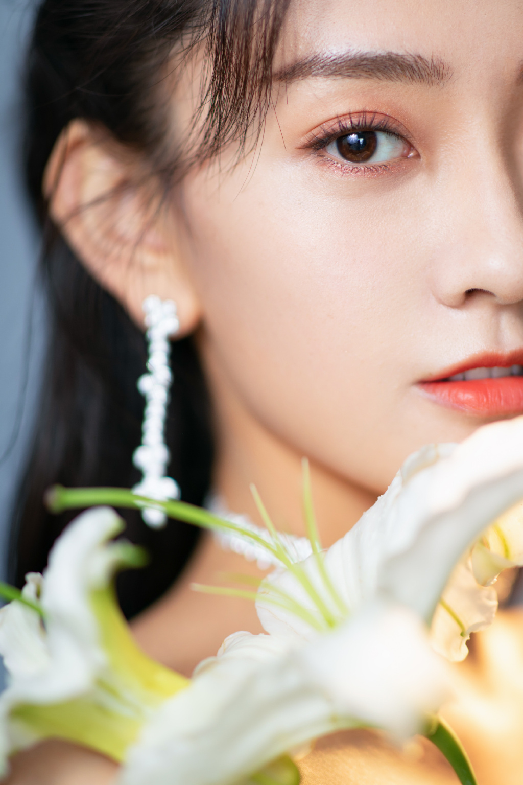 梁洁泡泡袖公主裙甜美写真图片411