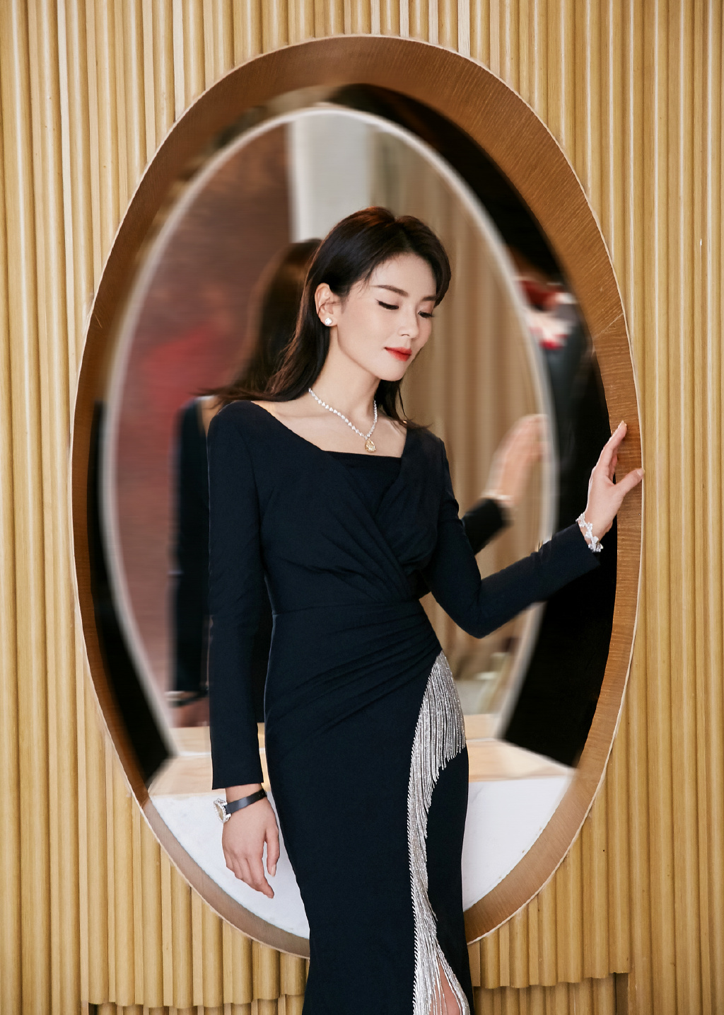 刘涛黑色开叉裙性感写真图片69