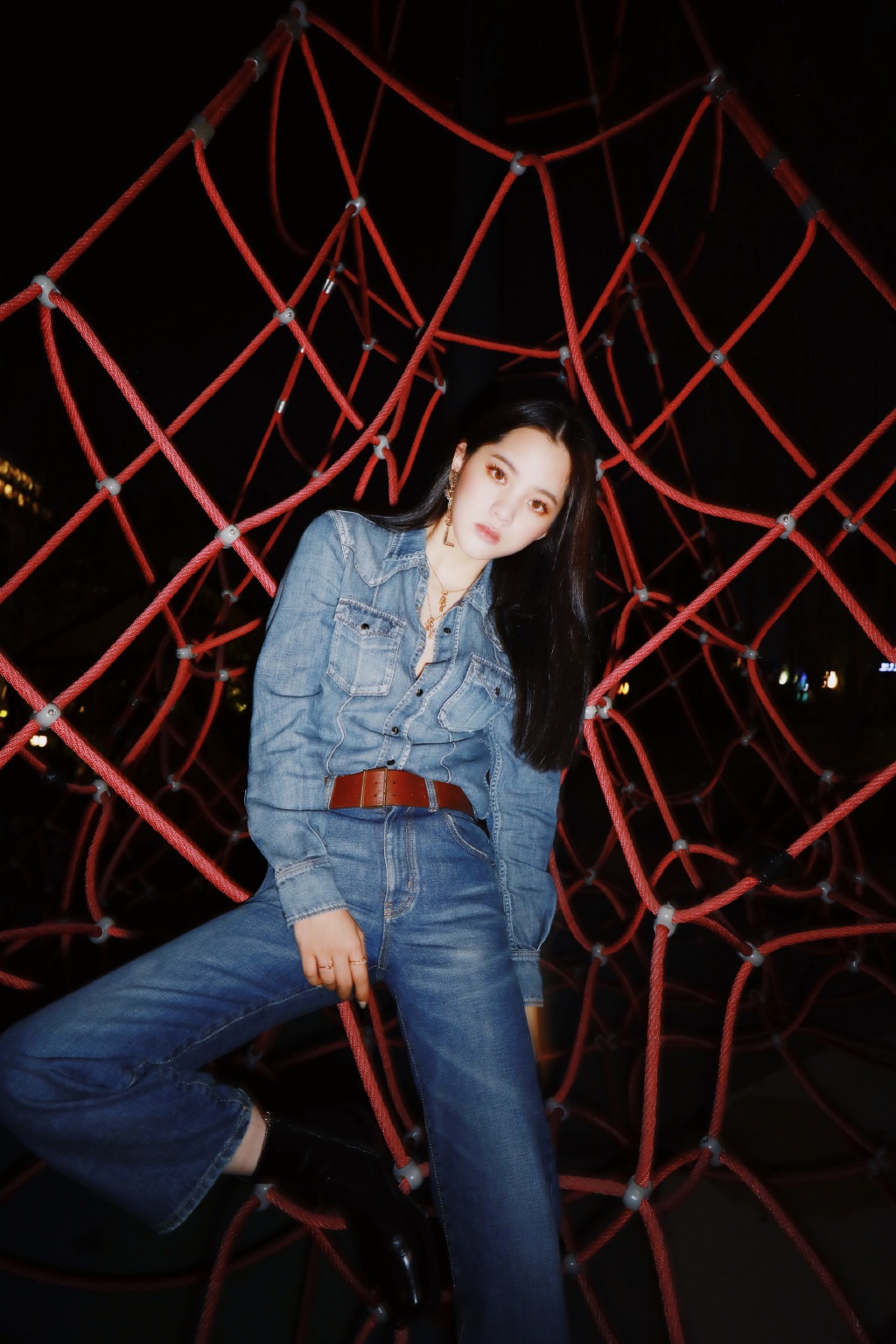 欧阳娜娜初秋牛仔服魅力性感写真79