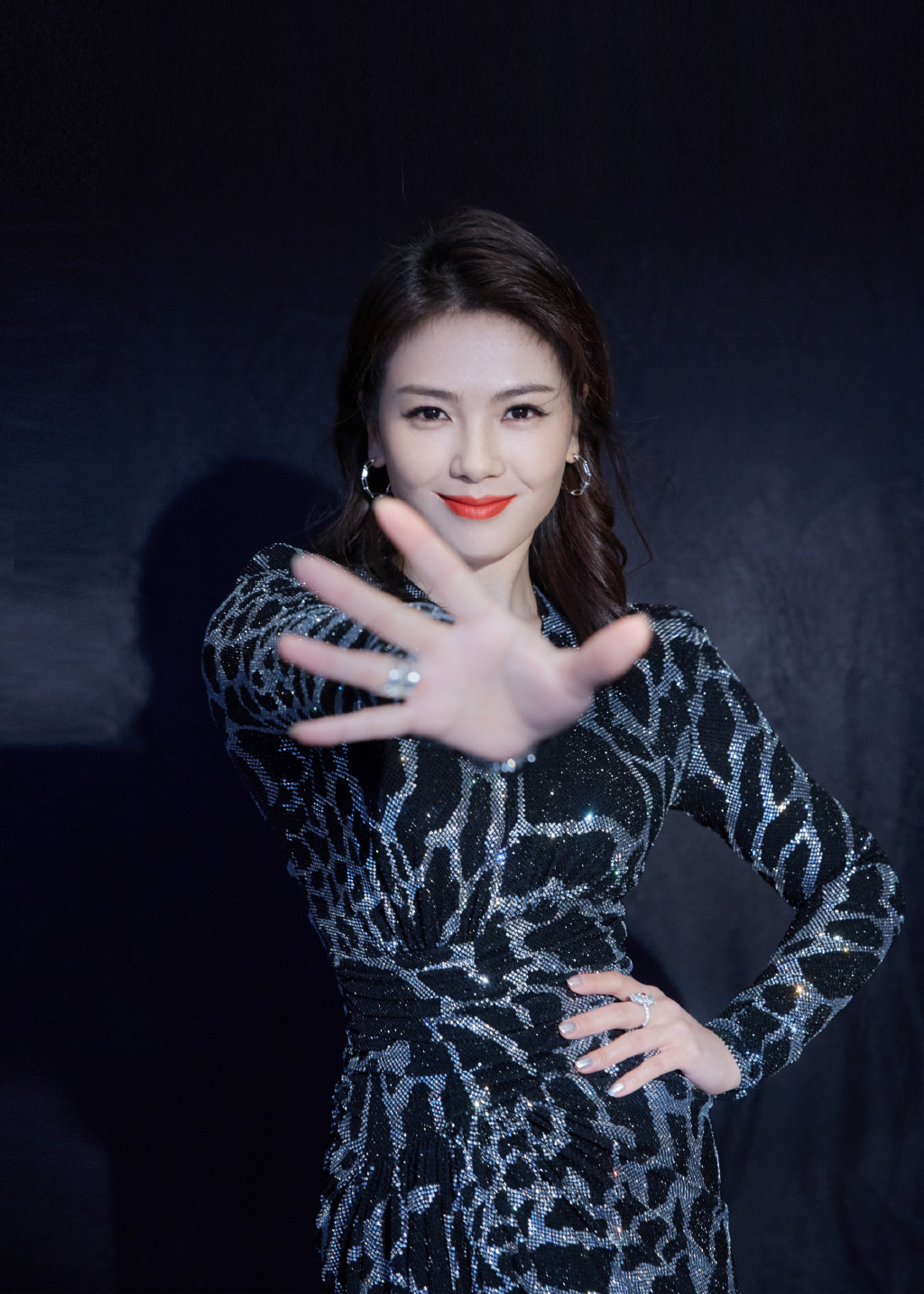 刘涛豹纹亮片裙性感写真图片215