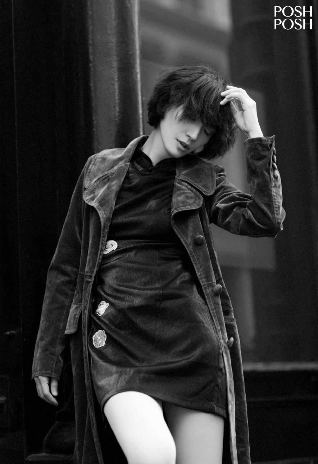 李媛双色袜性感潮流街拍图片69