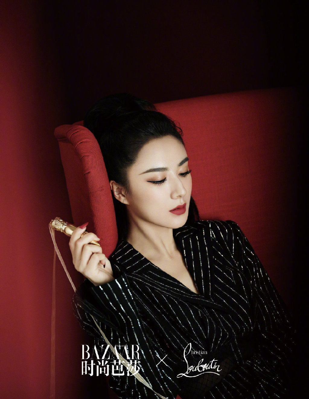 薇娅性感红唇美艳写真图片56