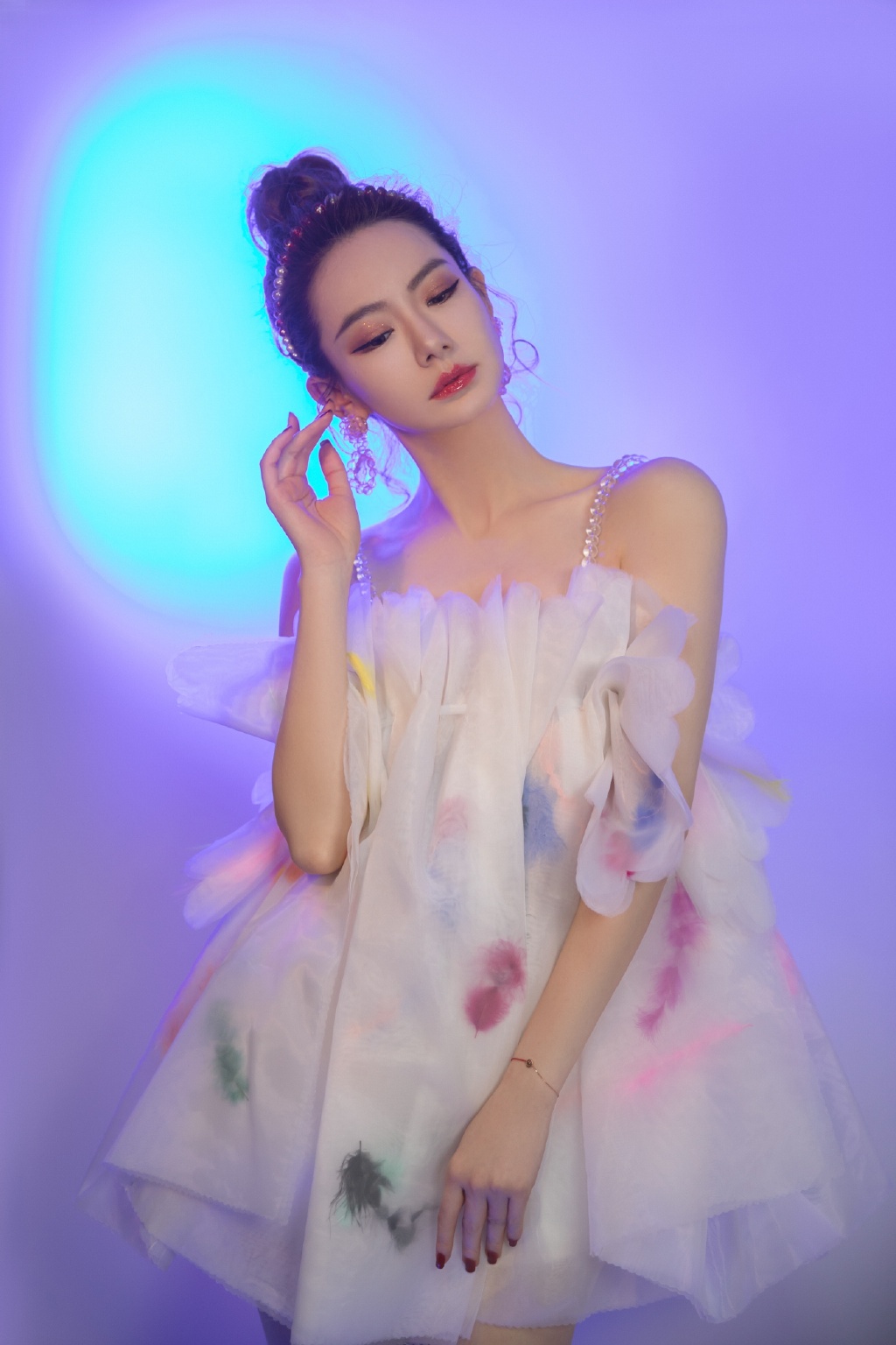 戚薇雾莲仙女裙性感写真图片46