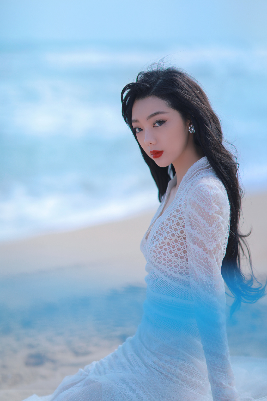 李紫婷透明镂空裙性感写真图片99